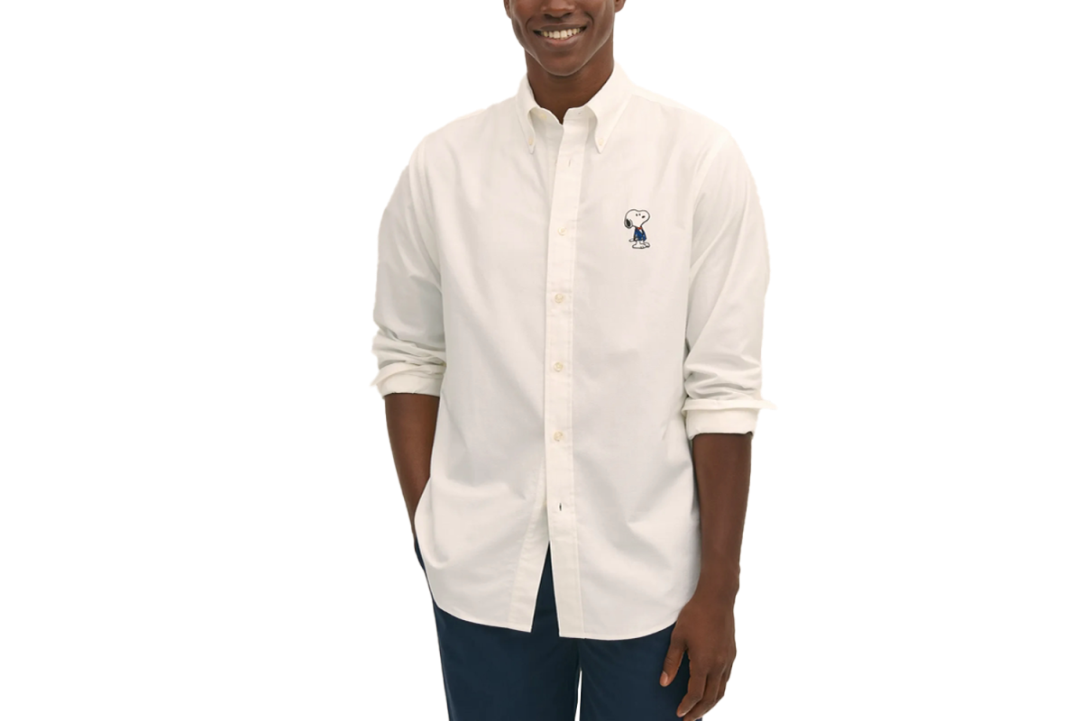 Brooks Brothers x Peanuts Traditional Fit Cotton Oxford Shirt