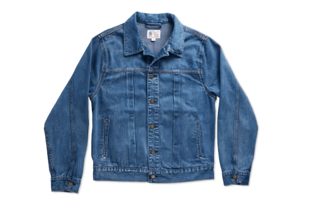 Tecovas Men’s Denim Ranch Hand Trucker Jacket