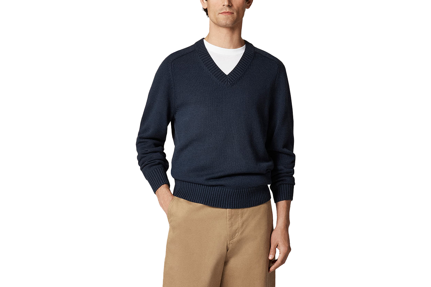 J.Crew Heritage Cotton V-Neck Sweater