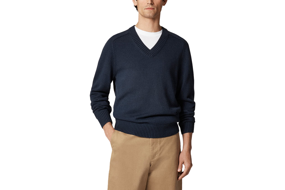 J.Crew Heritage Cotton V-Neck Sweater