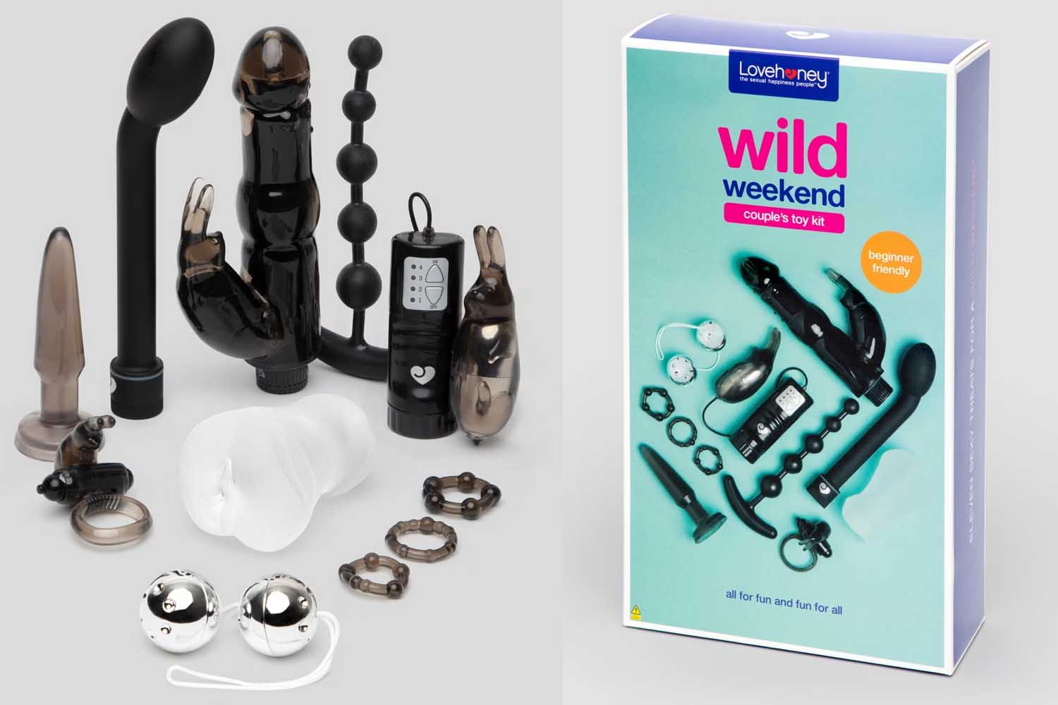 Lovehoney Wild Weekend Mega Couple's Sex Toy Kit (11 Piece)