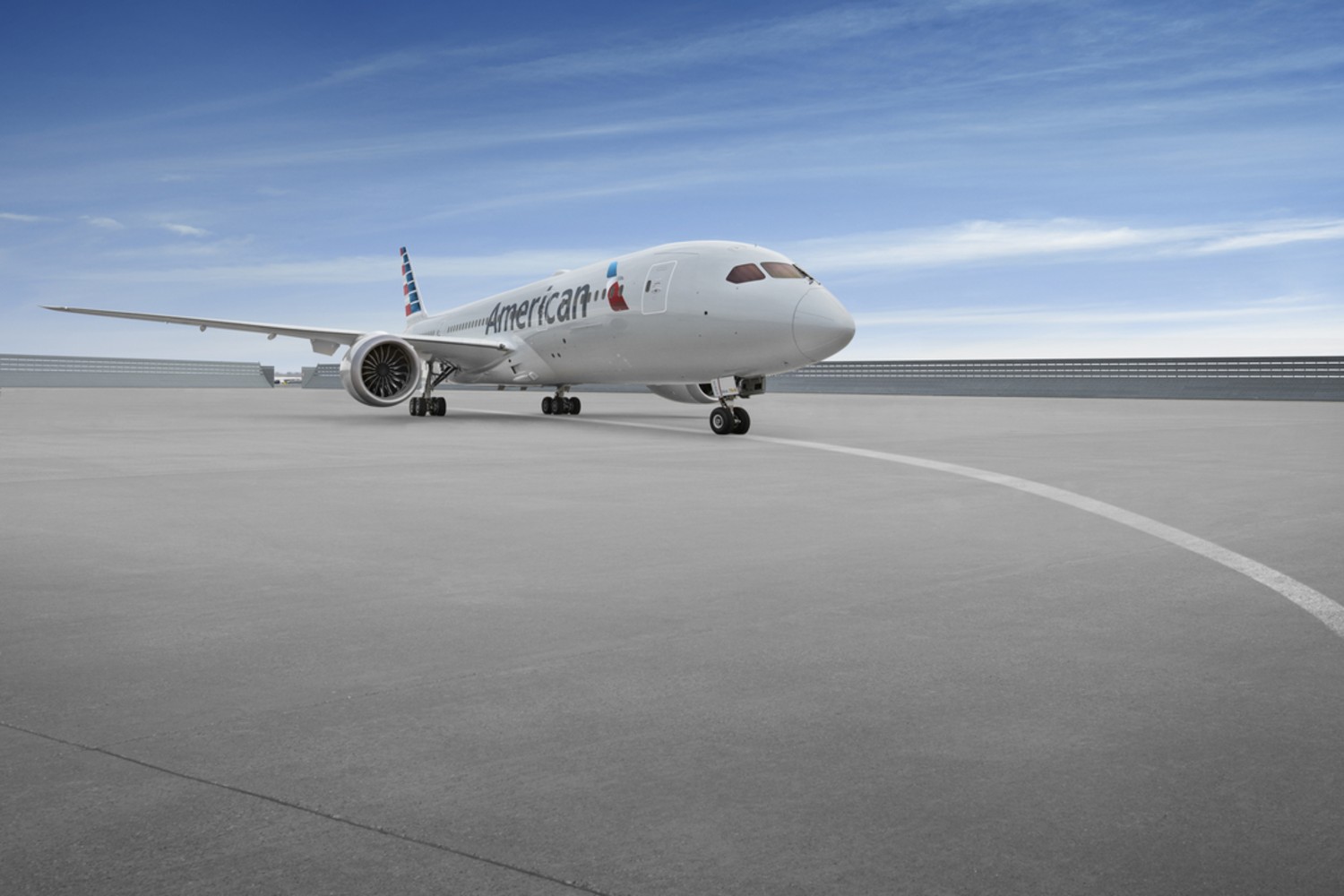 American Airlines plane on tarmac