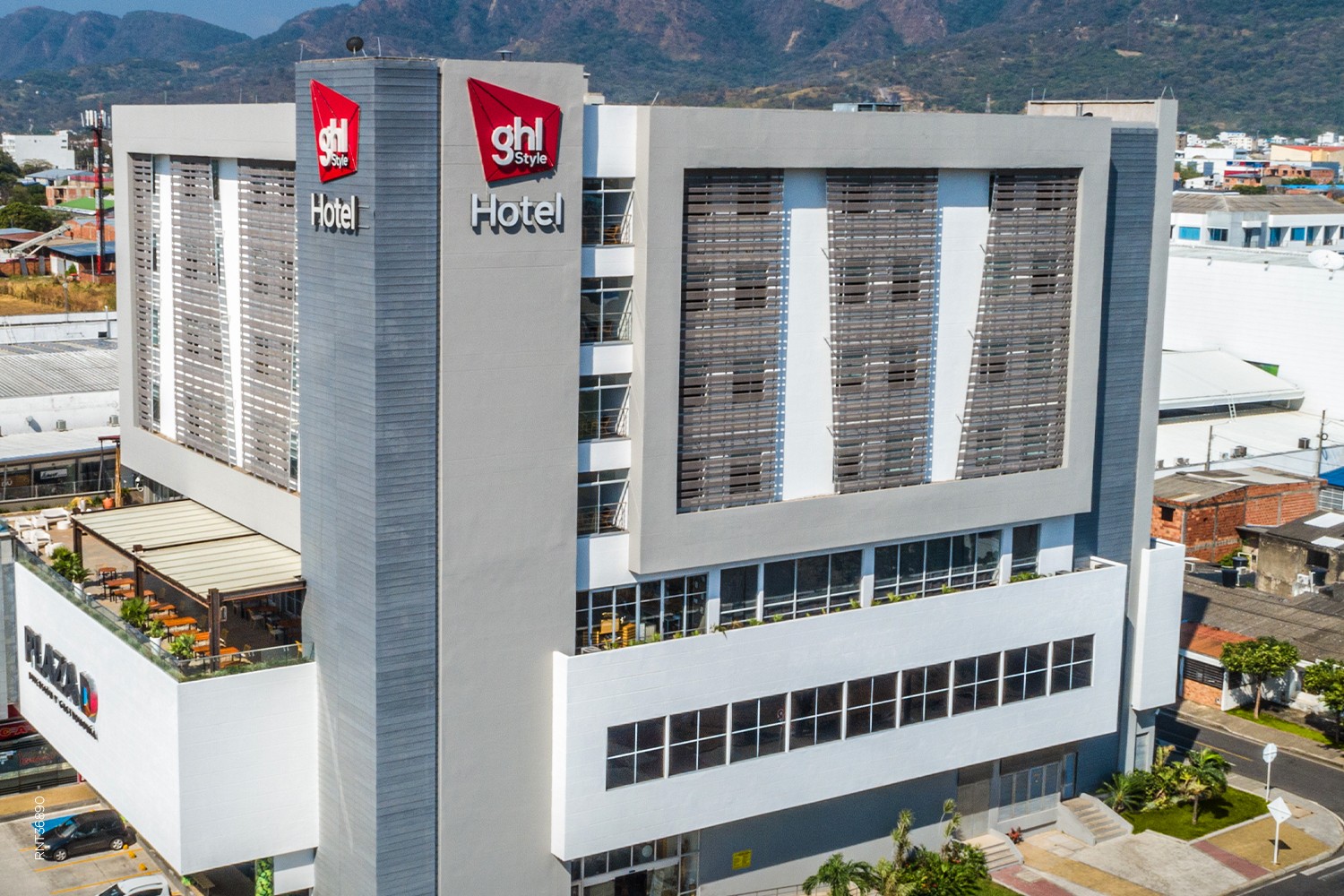 GHL Style Hotel viewed from above