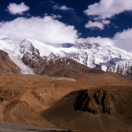 Glaciers in the Pamir Mountains