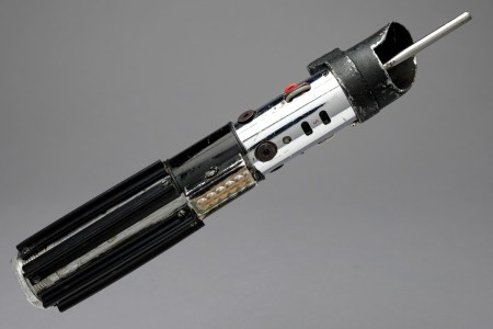 One of the lightsabers from the "Star Wars" films.