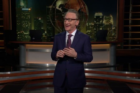 Bill Maher on the "Real Time" set