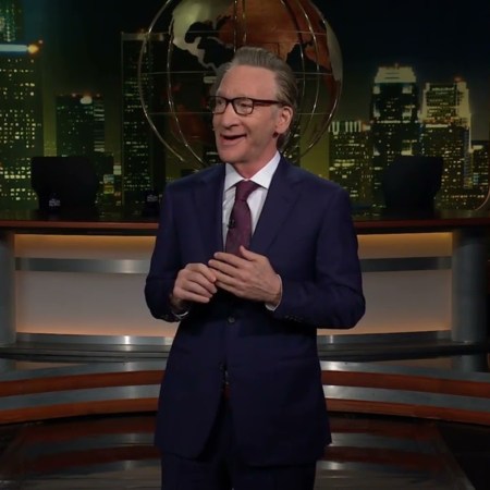 Bill Maher on the "Real Time" set