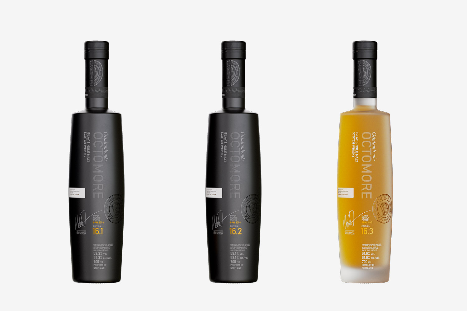 Octomore 16.1, 16.2 and 16.3