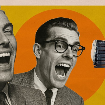 Two men and a toothbrush