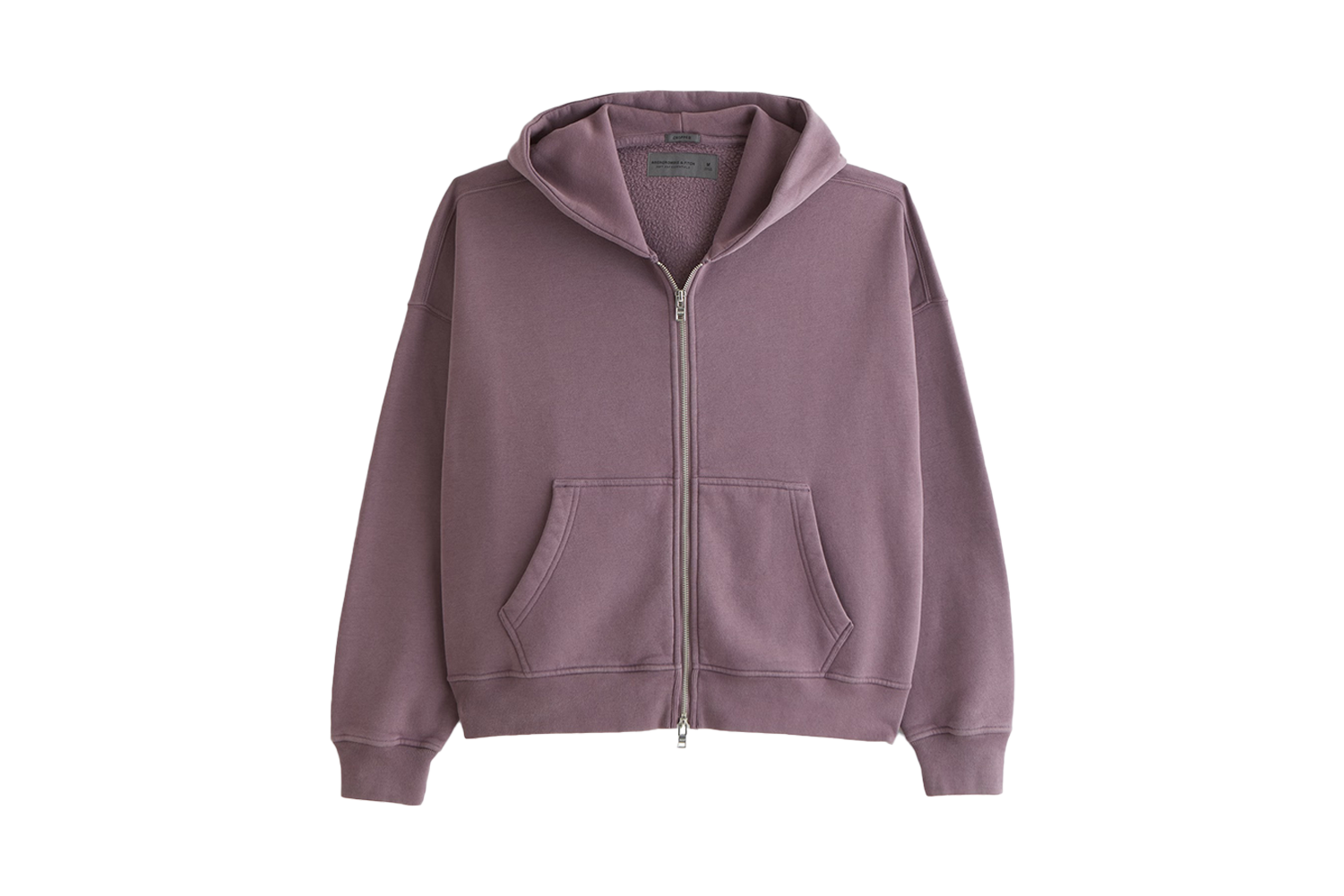 Abercrombie & Fitch Essential Cropped Full-Zip Hoodie