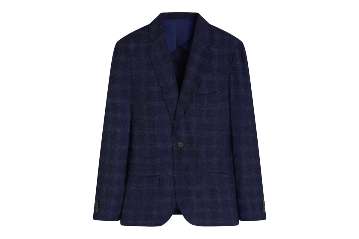Bugatchi Windowpane Check Two-Button Blazer