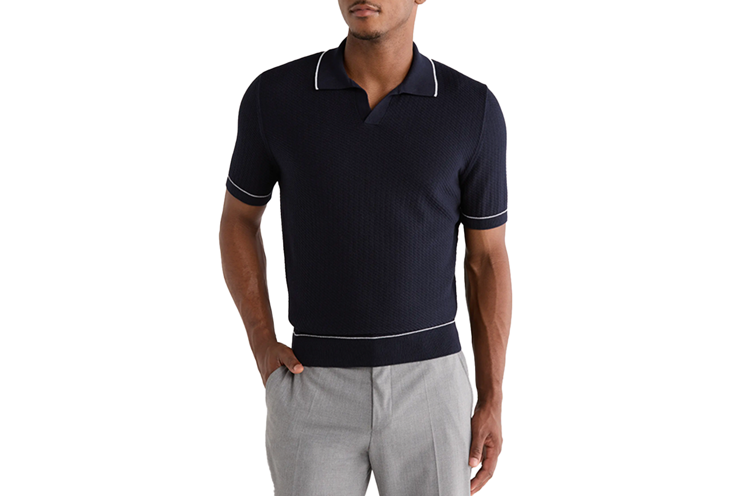 Boss Isello Tipped Polo Sweater