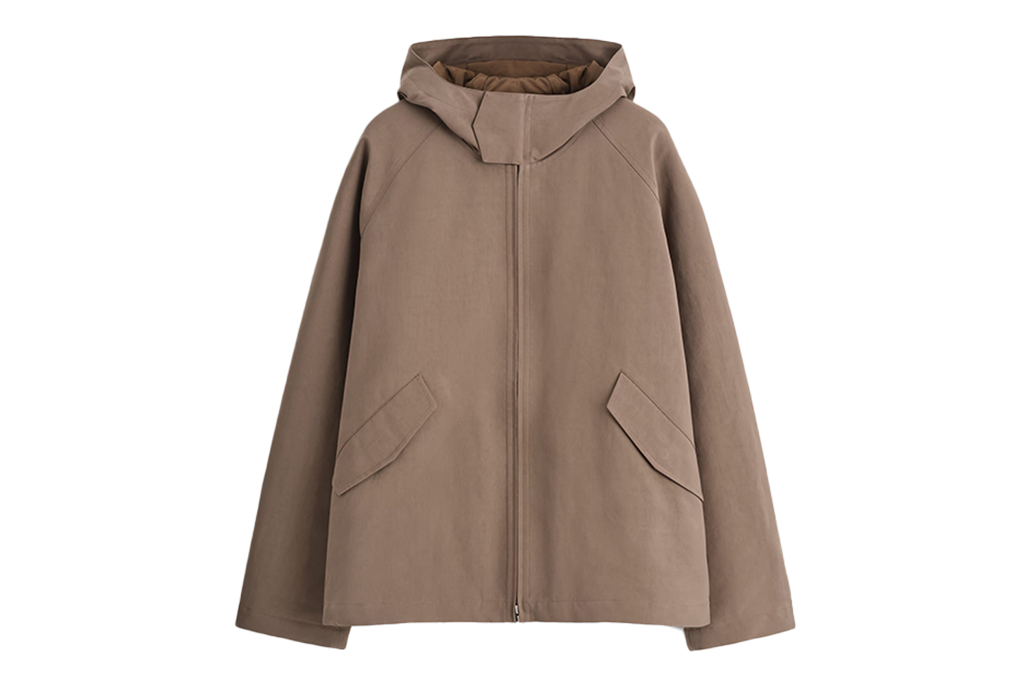 COS Technical Cotton Hooded Jacket