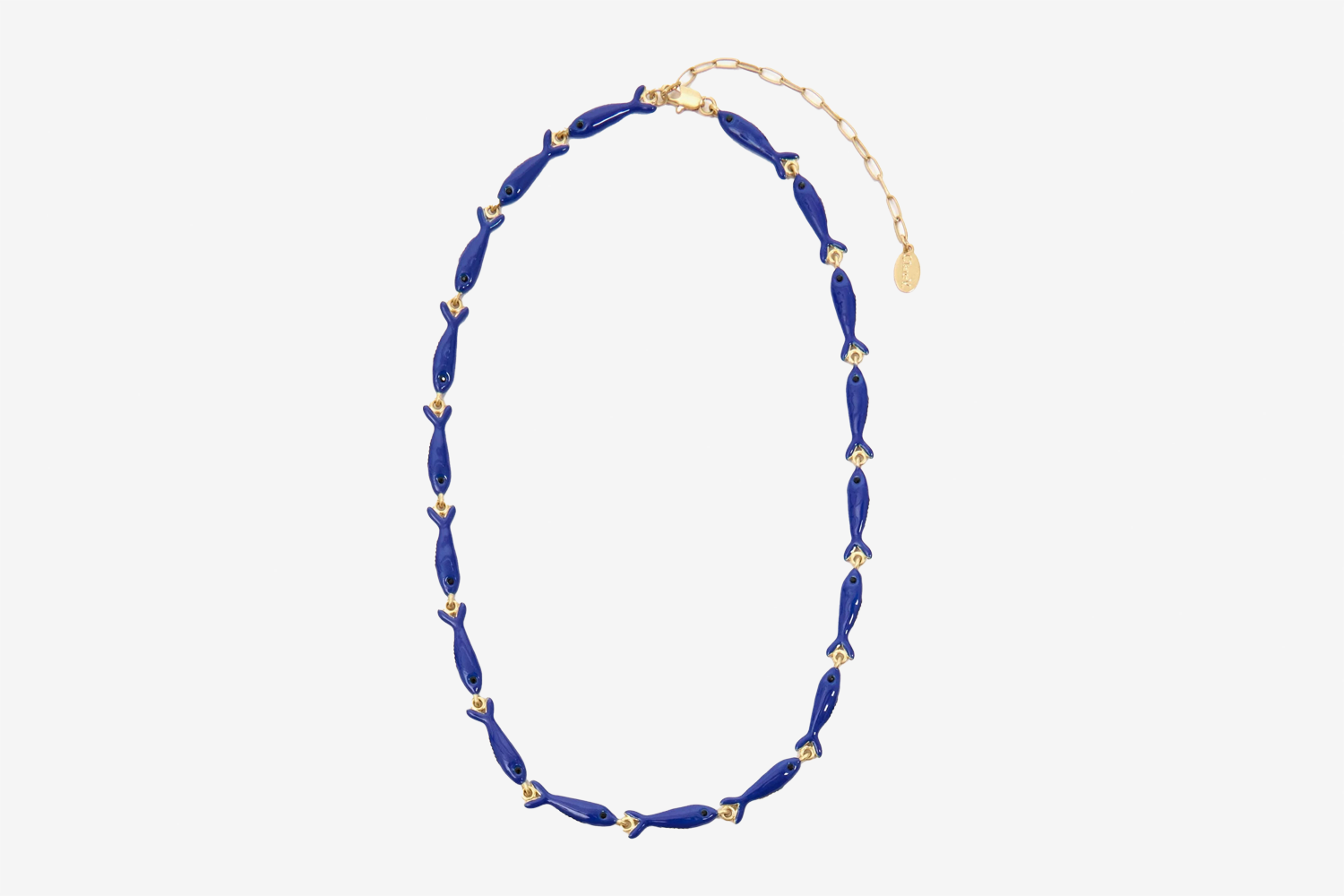 Clare V. Enamel Sardine Necklace