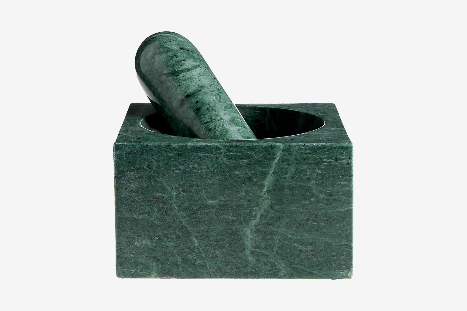 Crate & Barrel Geneve Green Marble Mortar and Pestle by Daniel Humm