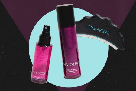 higher dose collage on textured background