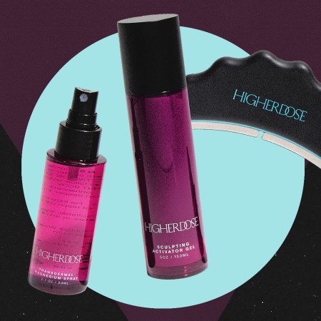 higher dose collage on textured background