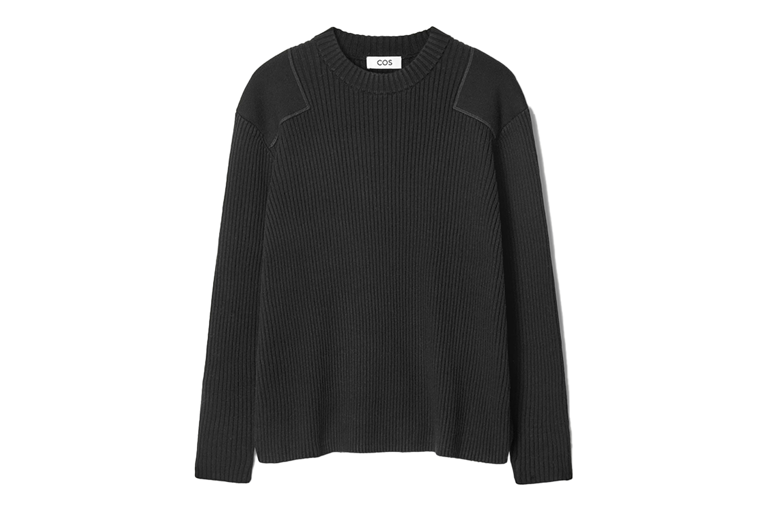 COS Patch-Detail Wool-Blend Sweater