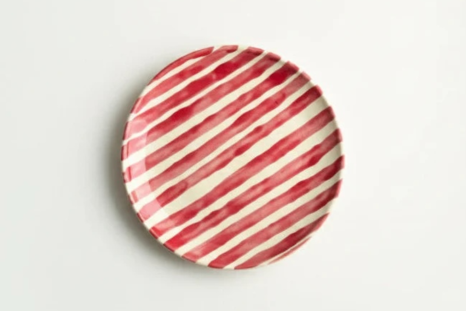 Willage Red Stripes Ceramic Breakfast Plates