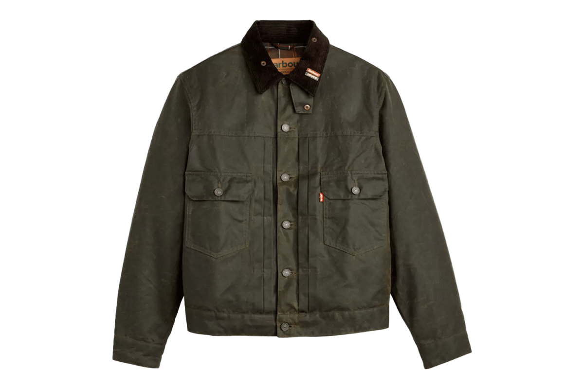 Levi’s x Barbour Type Ii Waxed Trucker Jacket