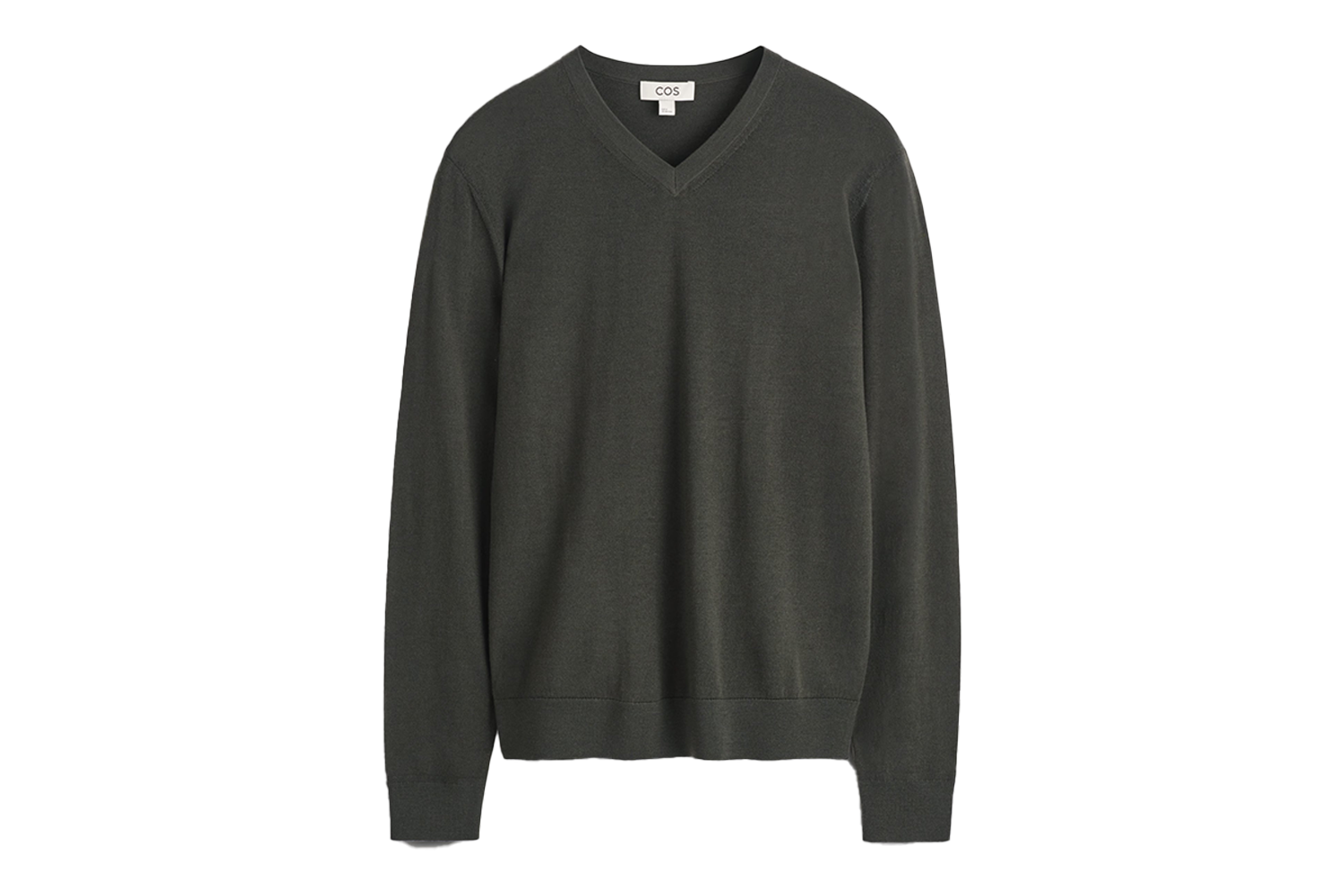 COS Slim Merino Wool V-Neck Sweater