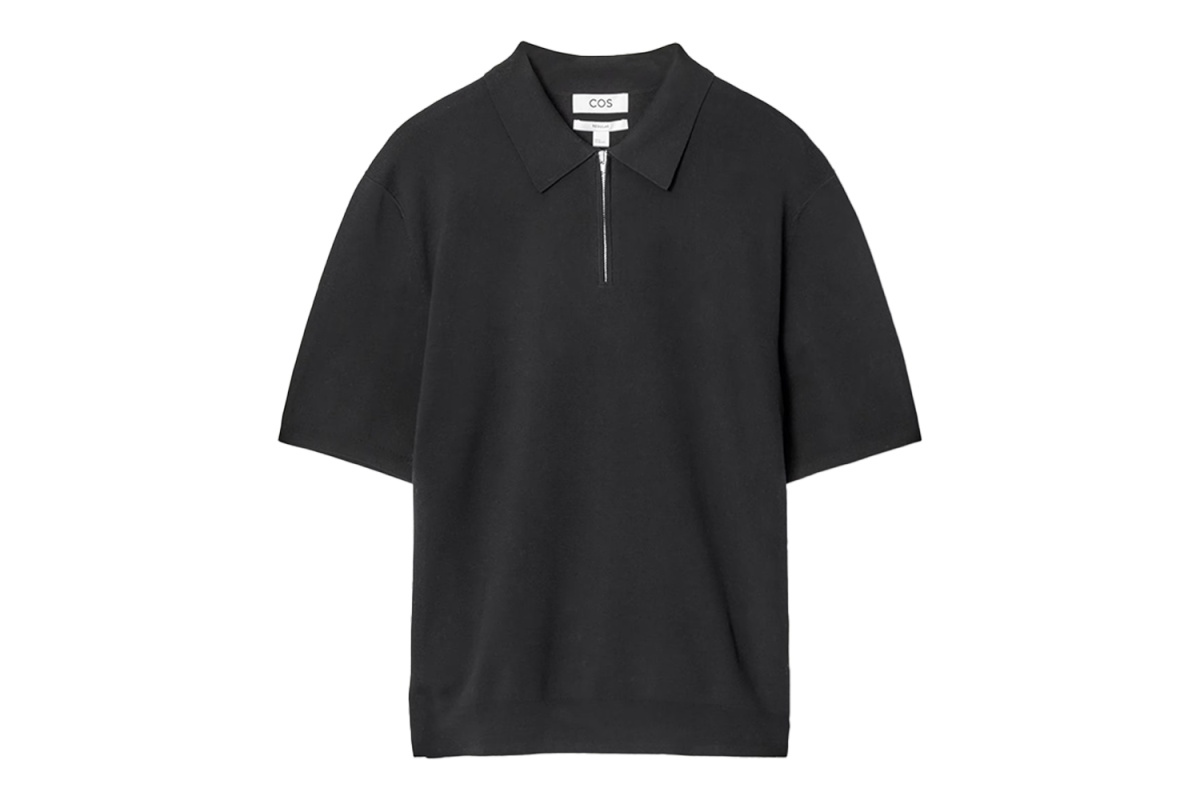 COS Regular Knitted Halfzip Polo Shirt