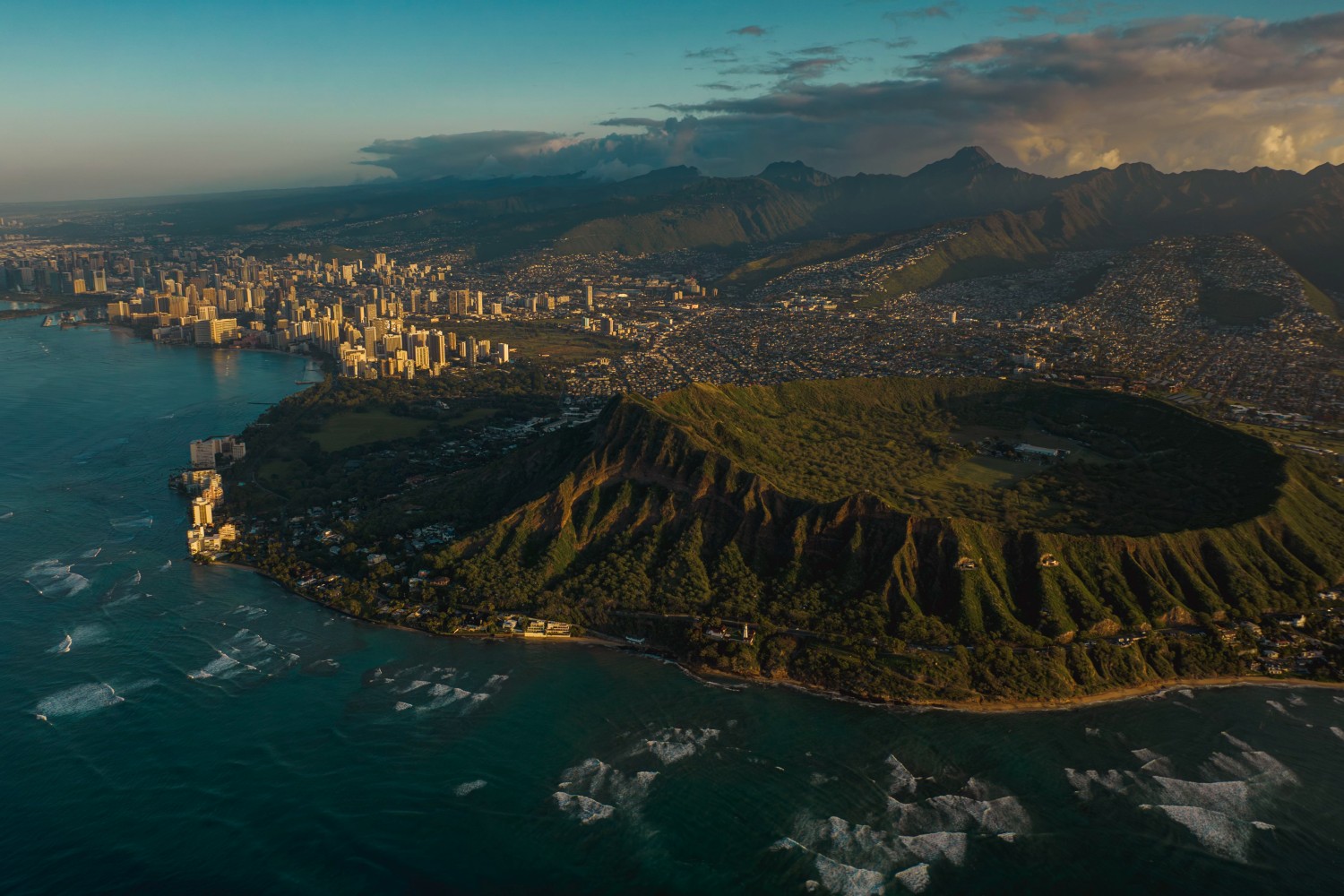 Aerial view of Hawaii