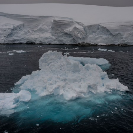 Melting ice in Antarctica