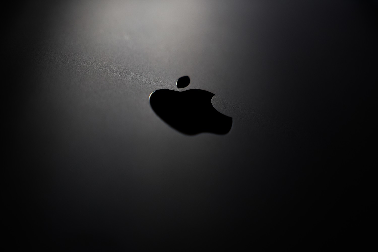 Apple logo in shadows