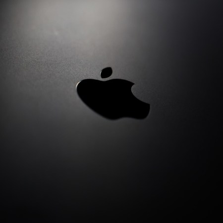 Apple logo in shadows