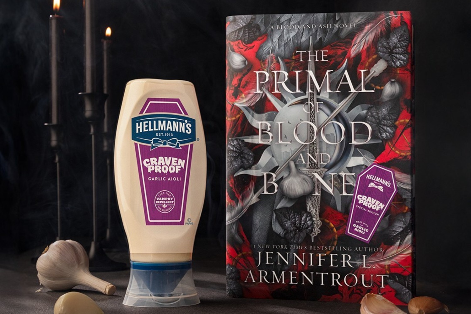 Book and garlic aioli