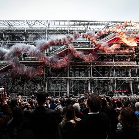 Fireworks at the Centre Pompidou