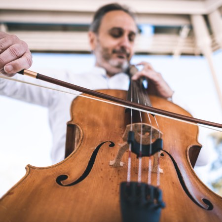 Man playing cello