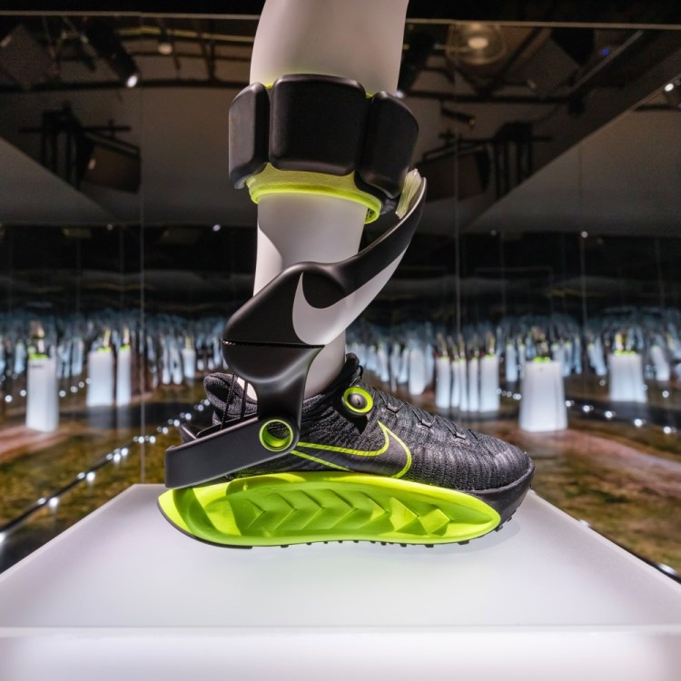 Nike Amplify system in a reflective space