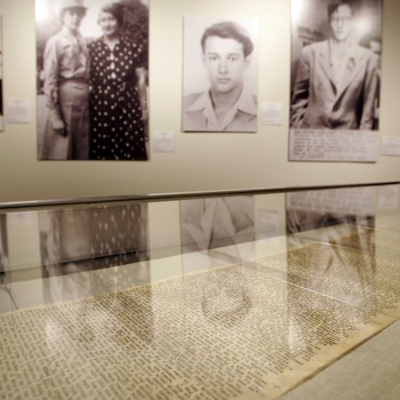 Manuscript of "On the Road" on display