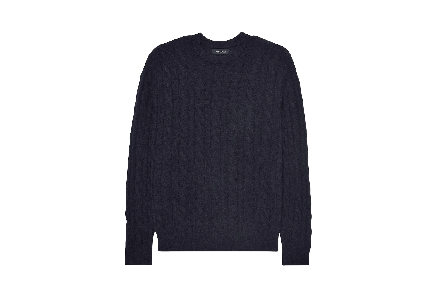 Naadam Lightweight Cashmere Cable Crewneck Sweater