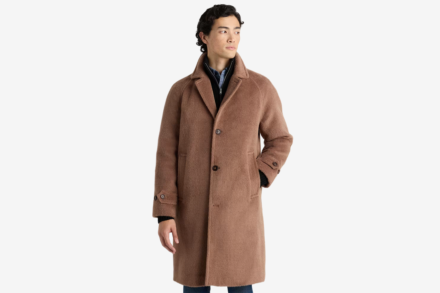 Alpaca-Wool Overcoat
