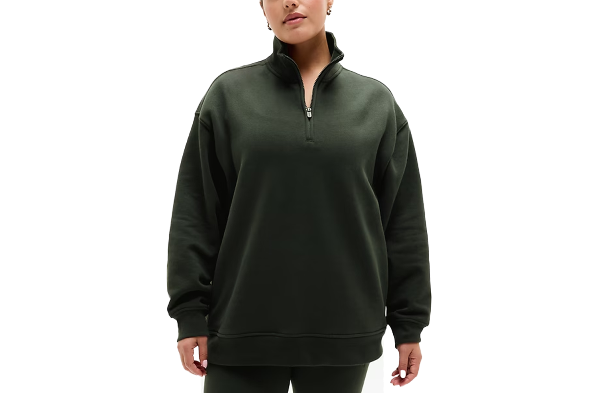 Athleta Forever Fleece 1/4 Zip Sweatshirt