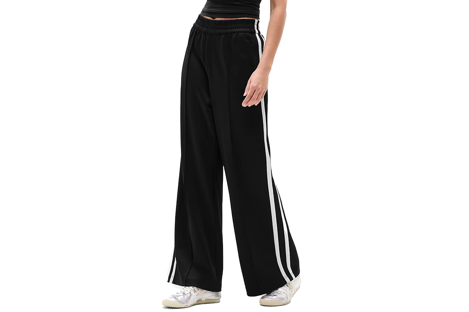 Athleta Tempo Mid Rise Wide Leg Track Pant