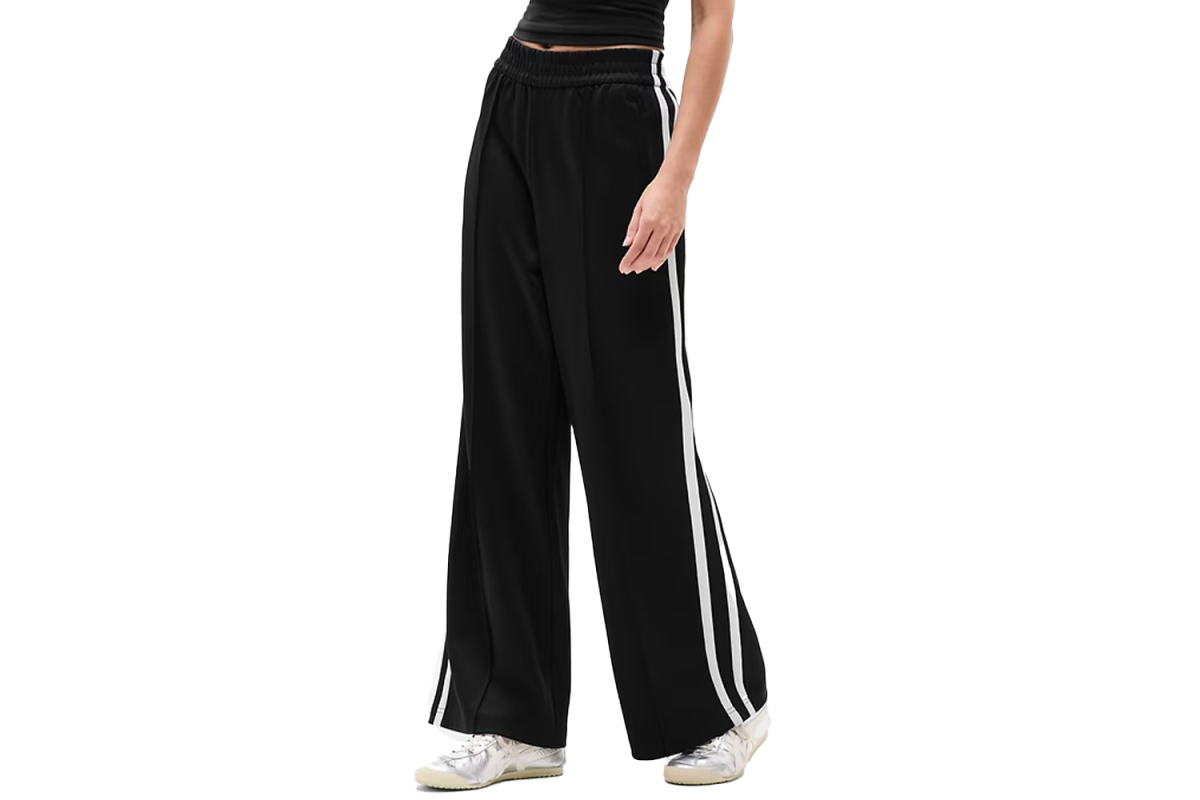 Athleta Tempo Mid Rise Wide Leg Track Pant