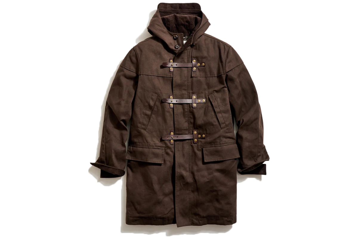 Billy Reid Waxed Canvas Duffle Coat