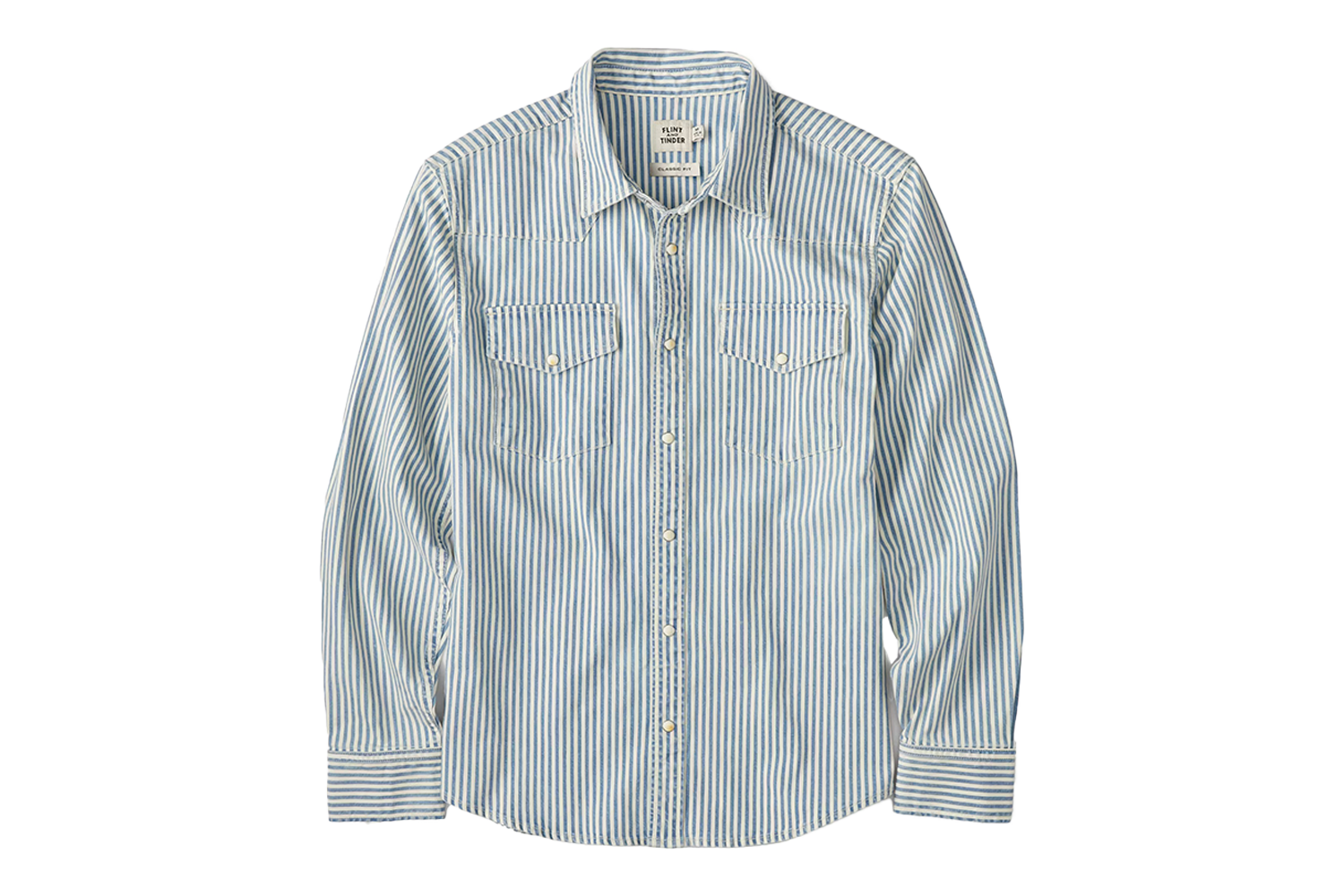 Flint and Tinder Bone Button Western Shirt
