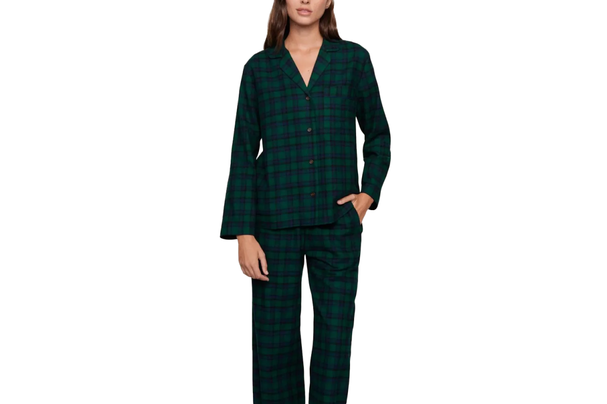 Eberjey Flannel Long PJ Set