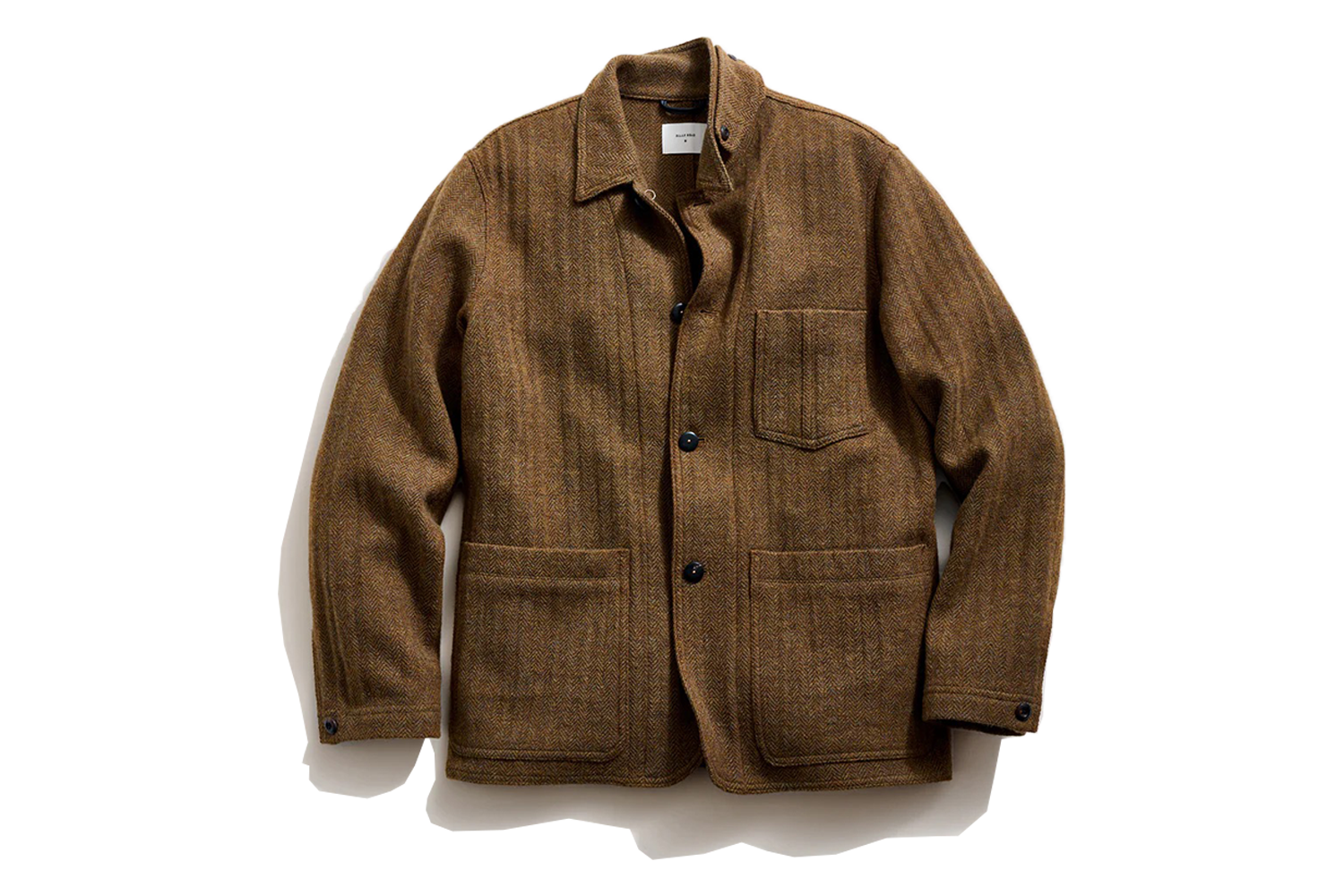 Billy Reid Wool Herringbone Chore Coat