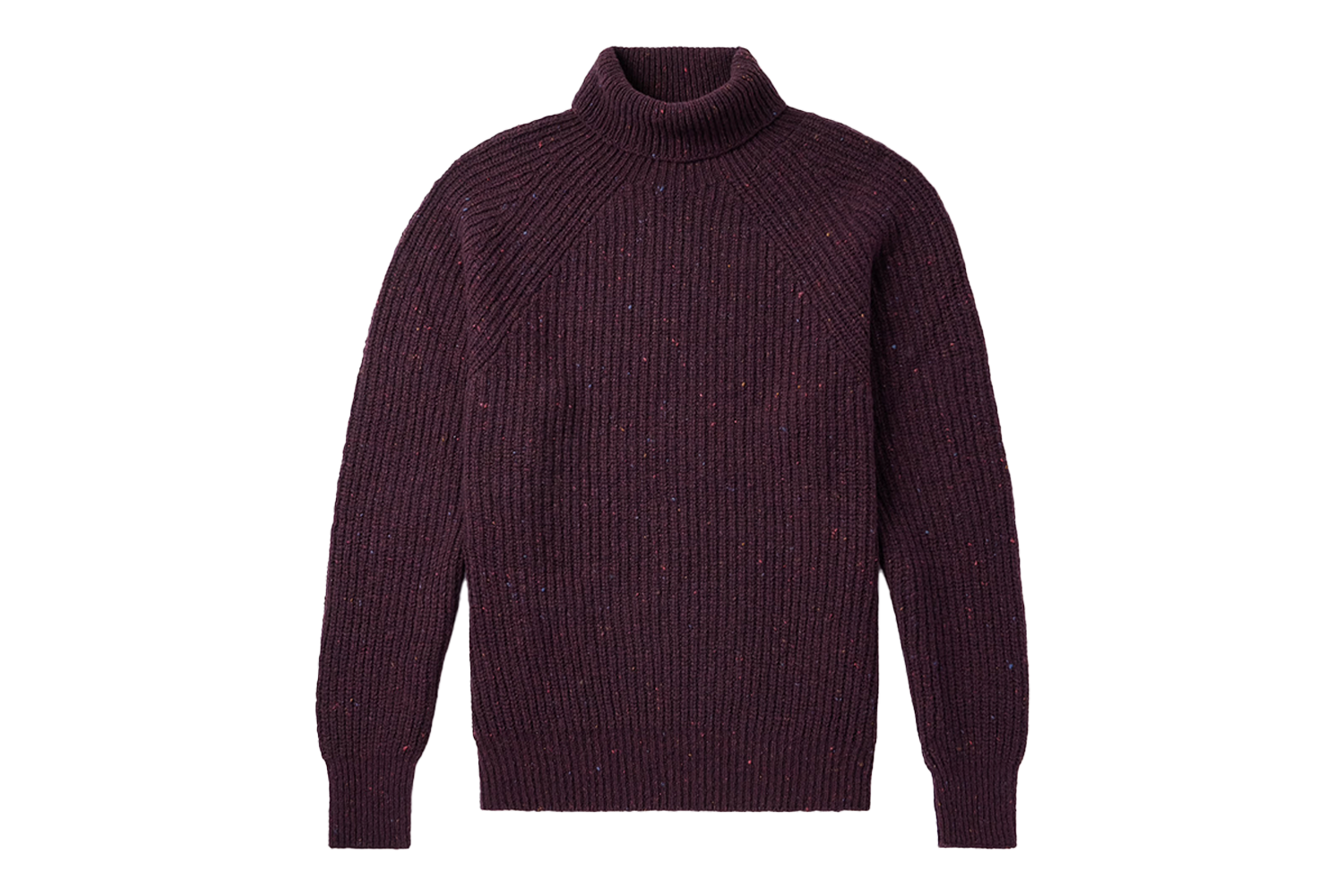 Inis Meáin Boatbuilder Merino Wool-Cashmere Rollneck Sweater