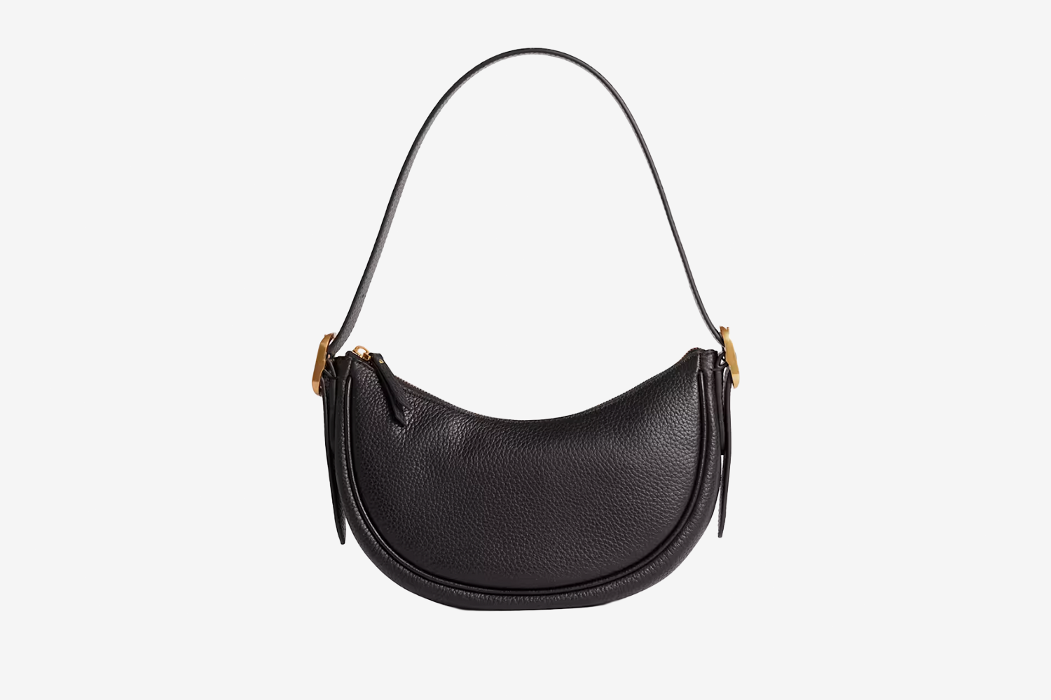 Italian Leather Mini Crescent Shoulder Bag