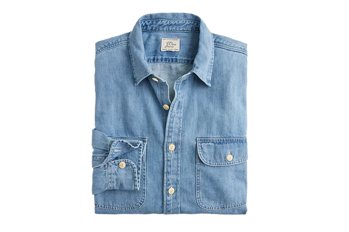 J.Crew Midweight Denim Workshirt