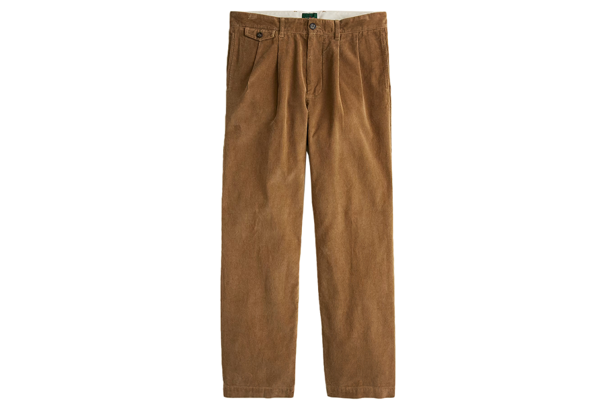 J.Crew Relaxed Double-Pleated Corduroy Pant