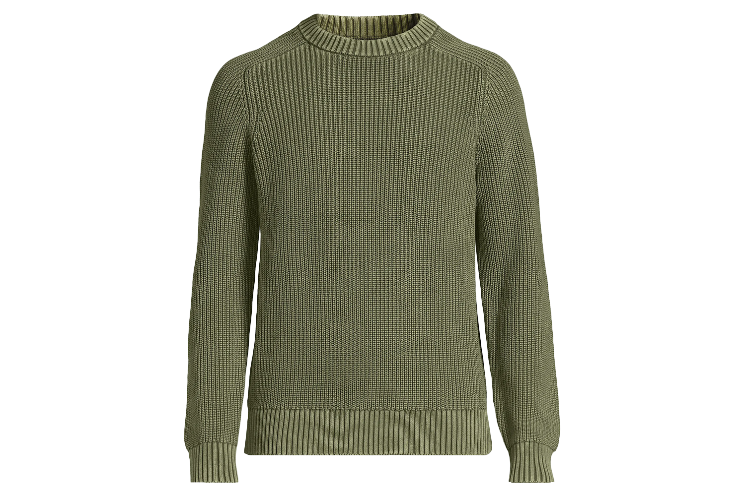 Lands’ End Drifter Cotton Crewneck Sweater