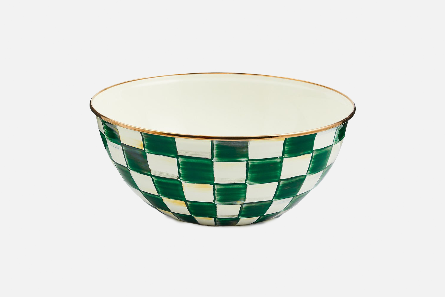 MacKenzie-Childs Emerald Check Large Everyday Bowl